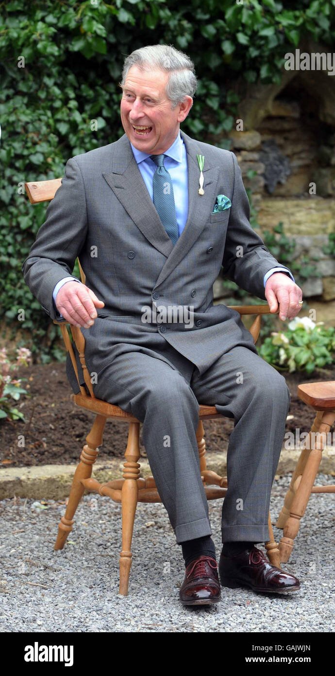 Prince of Wales visits Gloucestershire Stock Photo Alamy