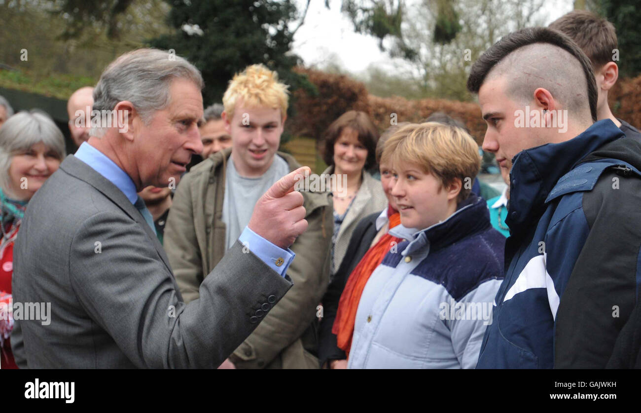 Prince of Wales visits Gloucestershire Stock Photo Alamy