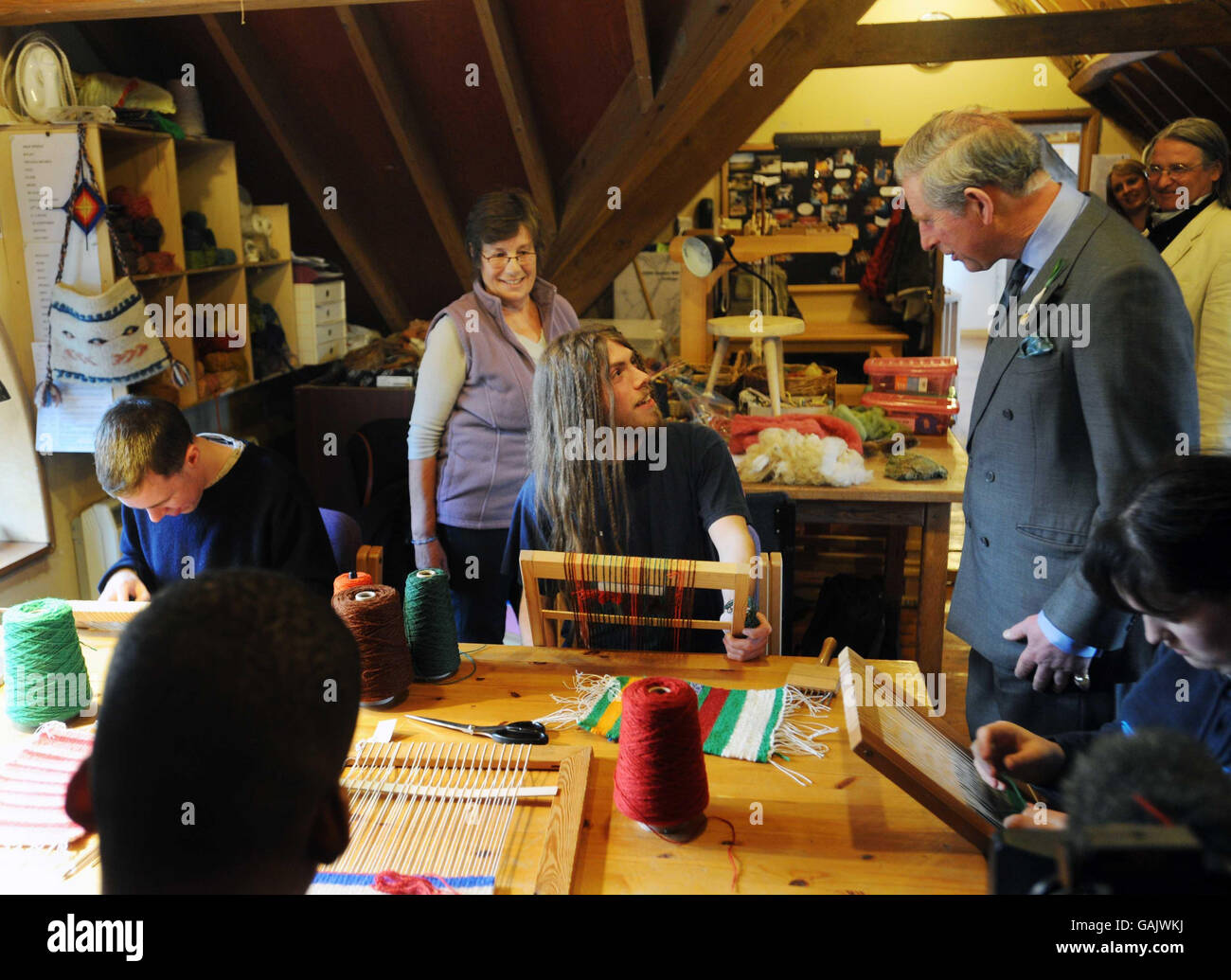 Prince of Wales visits Gloucestershire Stock Photo Alamy
