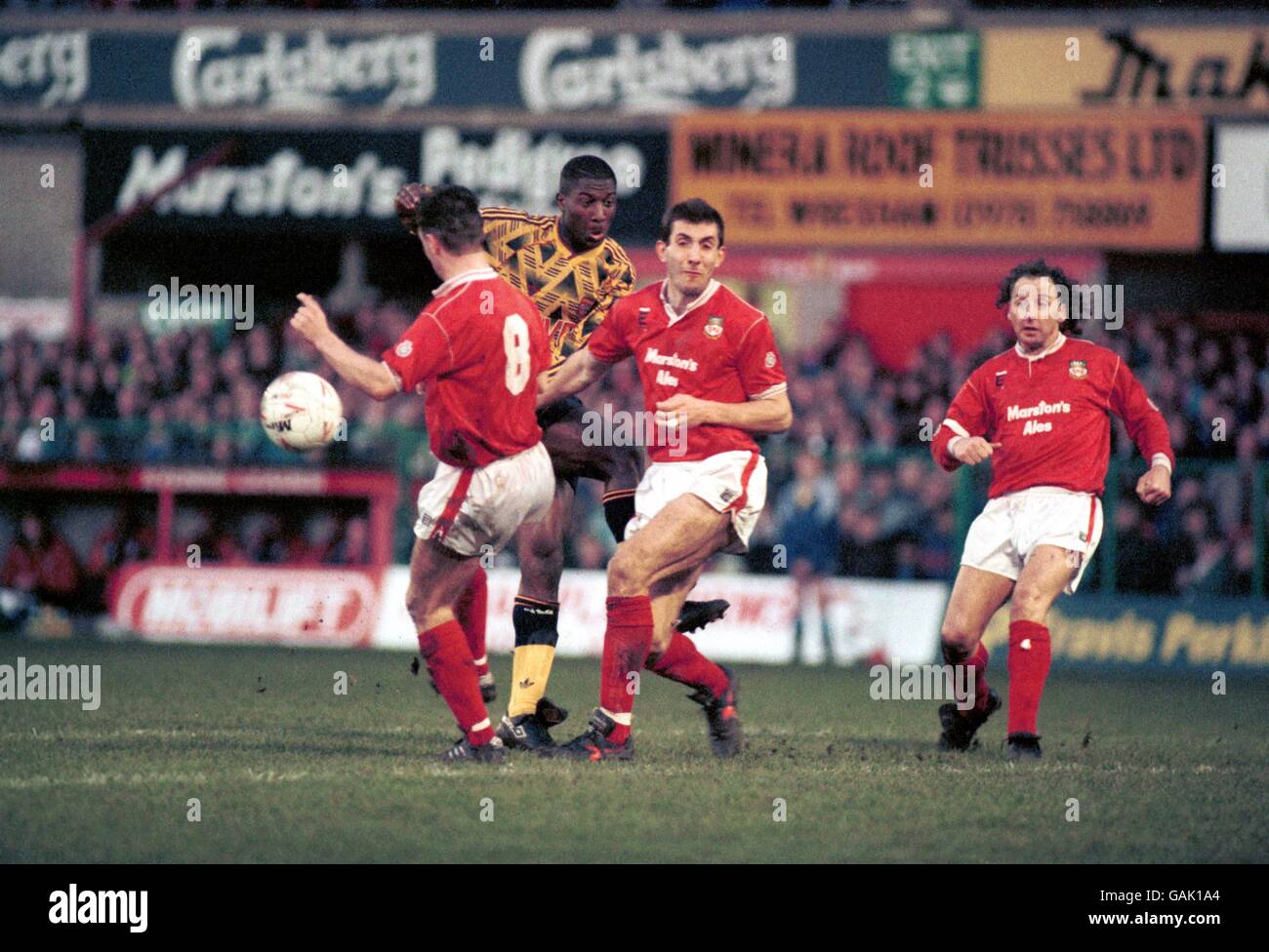 Soccer - FA Cup - Third Round - Wrexham v Arsenal Stock Photo