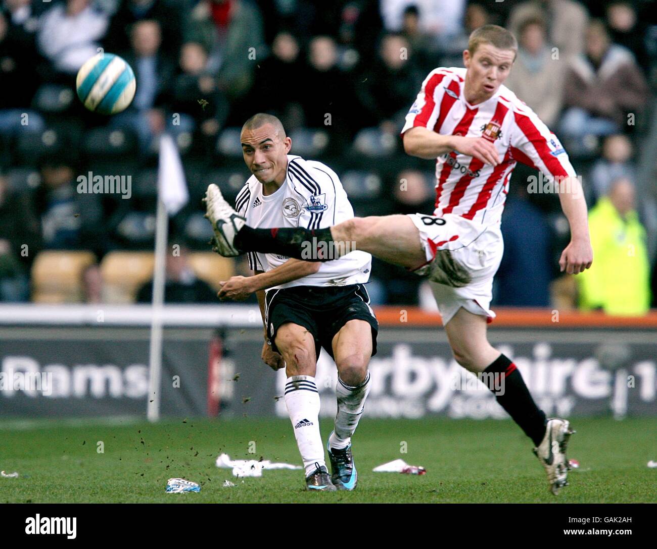 Soccer - Barclays Premier League - Derby County v Sunderland - Pride Park Stock Photo