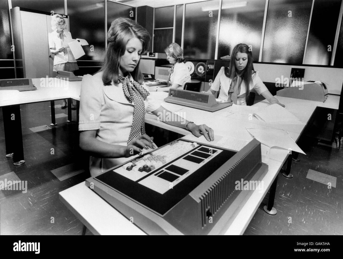 Science and Technology - Keyplex Computer - 1971 Stock Photo