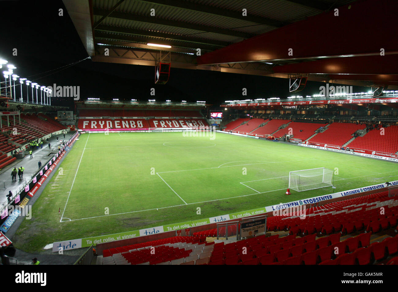 A general view inside Brann Stadion in Bergen, Norway Stock Photo