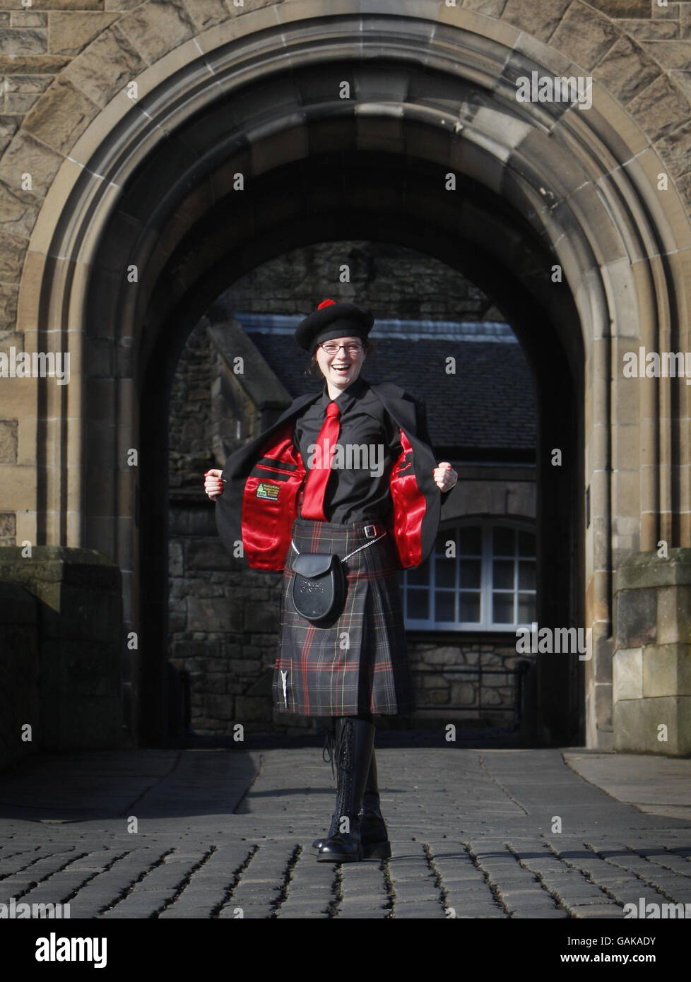 Edinburgh Castle unveils new staff uniform Stock Photo Alamy