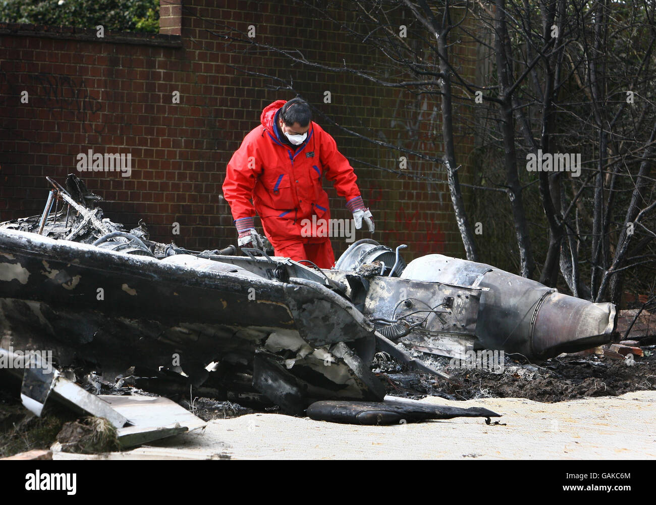 Kent plane crash Stock Photo Alamy