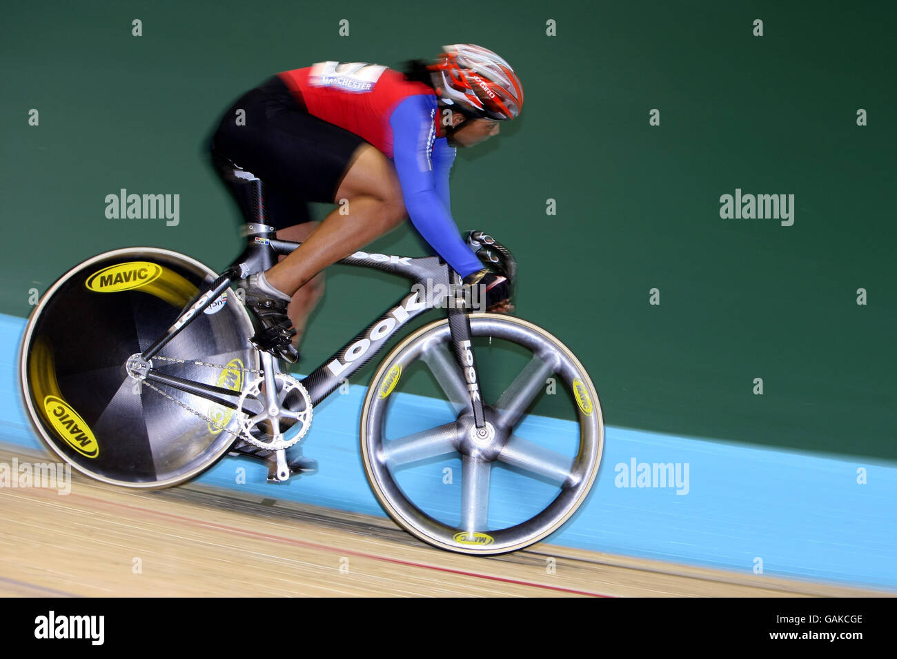 Cycling - UCI Track World Championships - Manchester Velodrome. Cuba's Lisandra Guerra Rodriguez in action Stock Photo