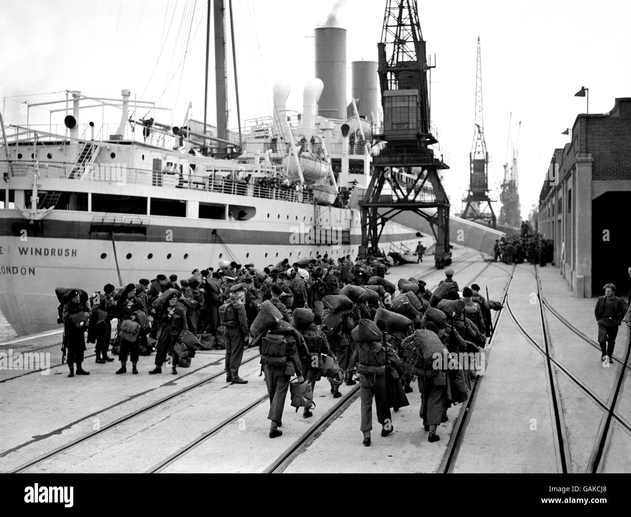 War - Korean War - More British Troops for Korea Stock Photo