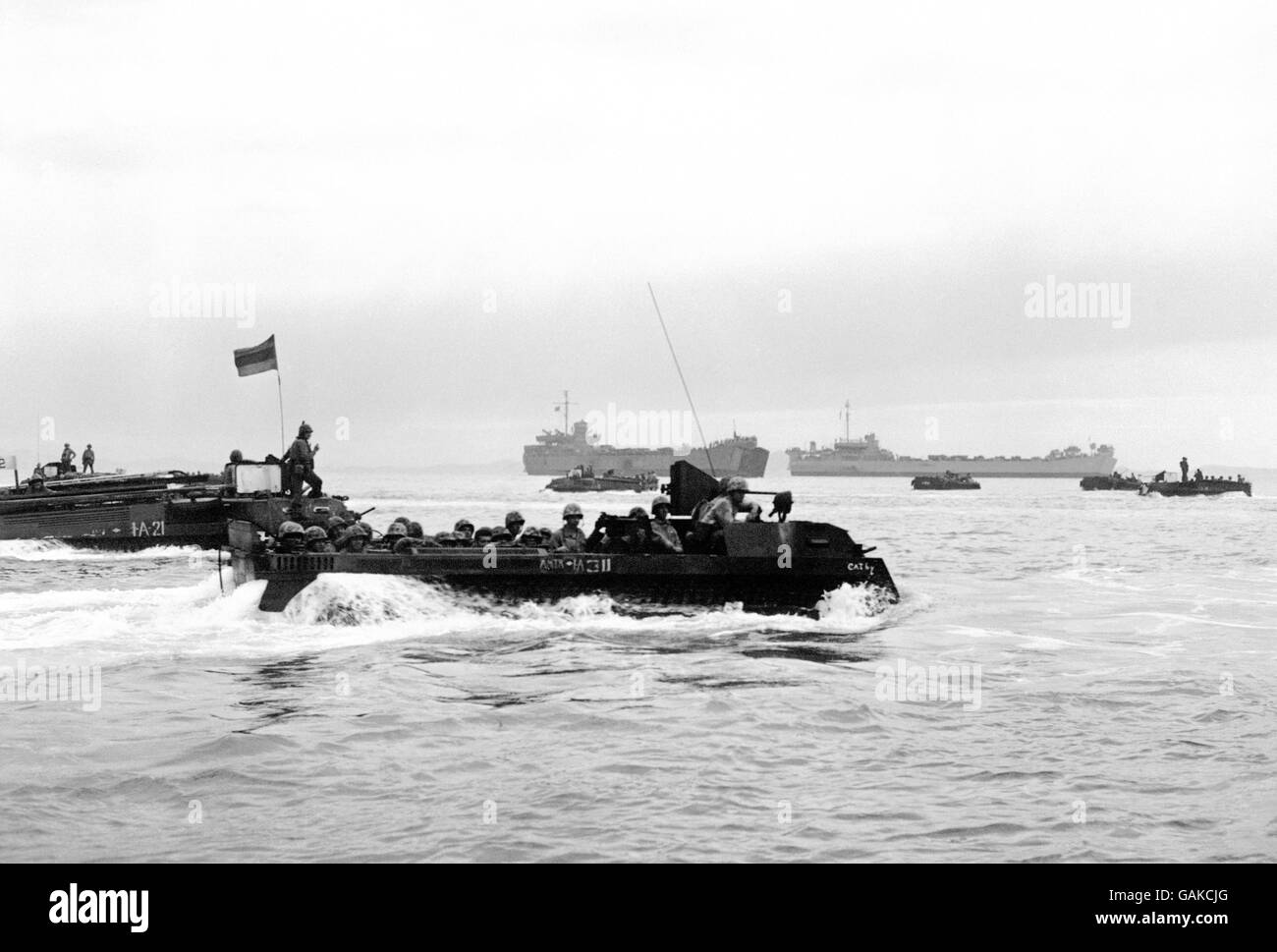 War - Korean War - Marines land at Inchon Stock Photo