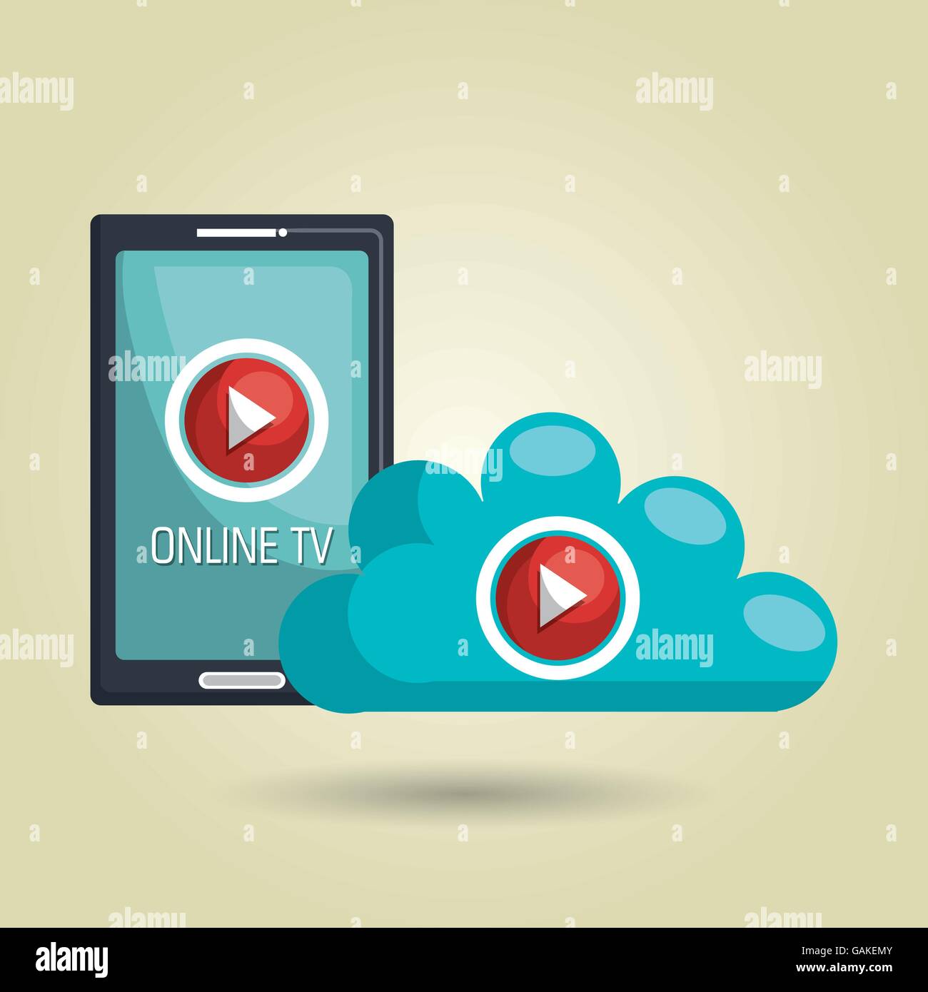 online tv isolated icon design Stock Vector Image & Art - Alamy