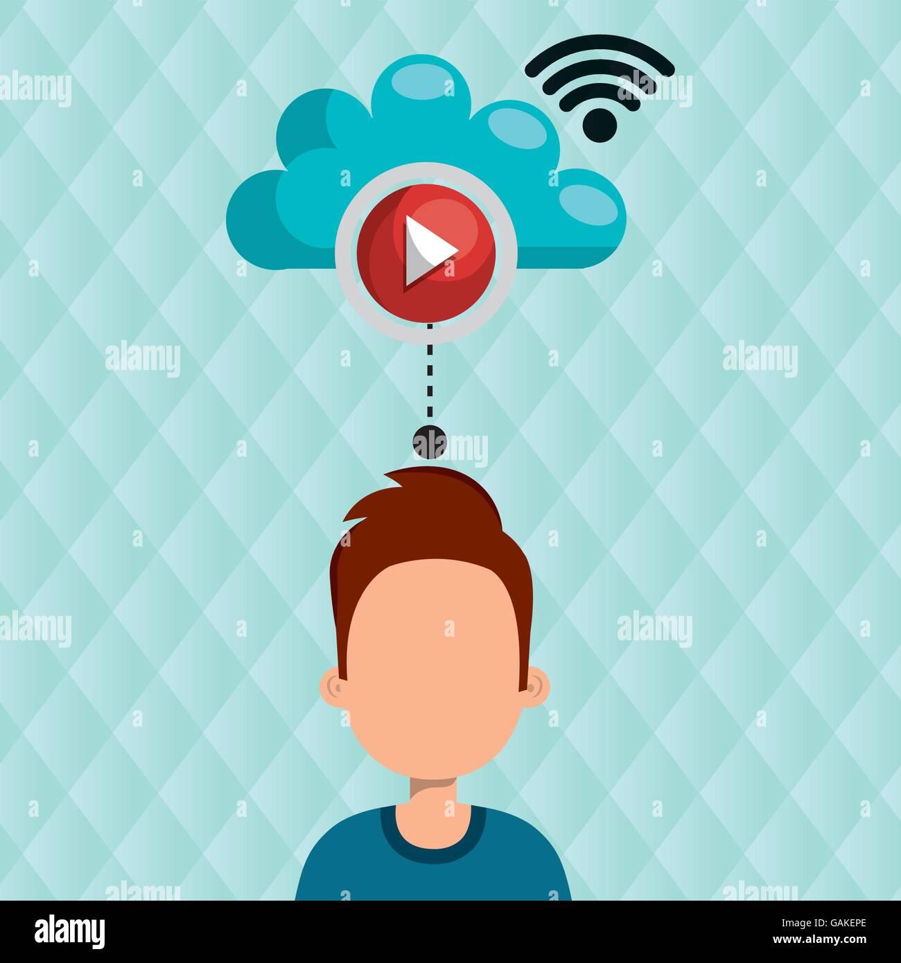 Watching waves Stock Vector Images - Alamy