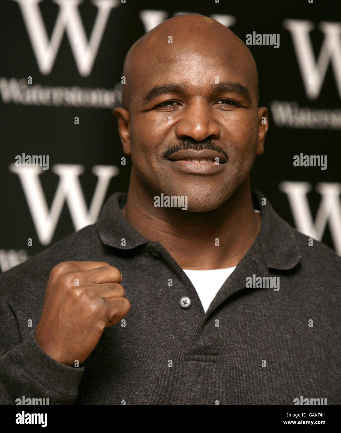 Evander Holyfield book signing London Stock Photo Alamy