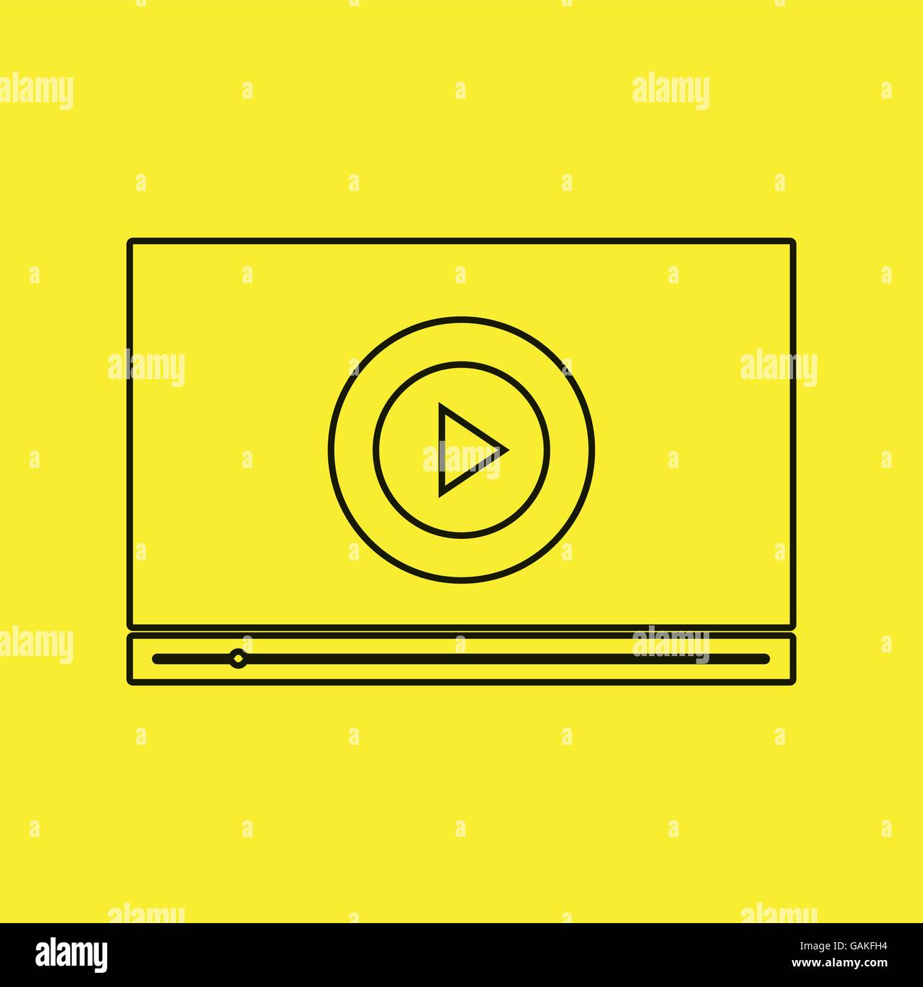 online tv isolated icon design Stock Vector Image & Art - Alamy