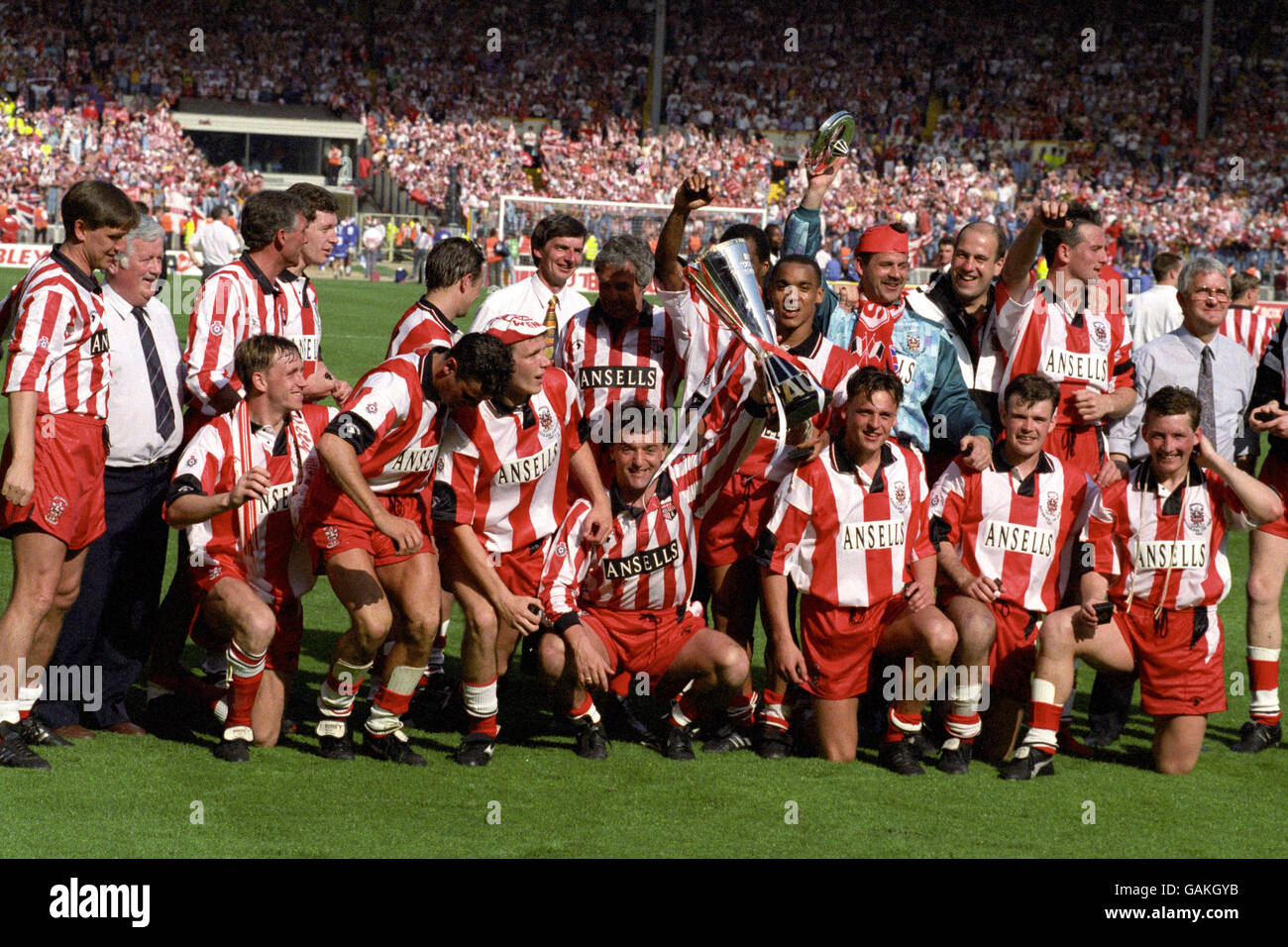 Soccer autoglass trophy stoke city v stockport county wembley stadium