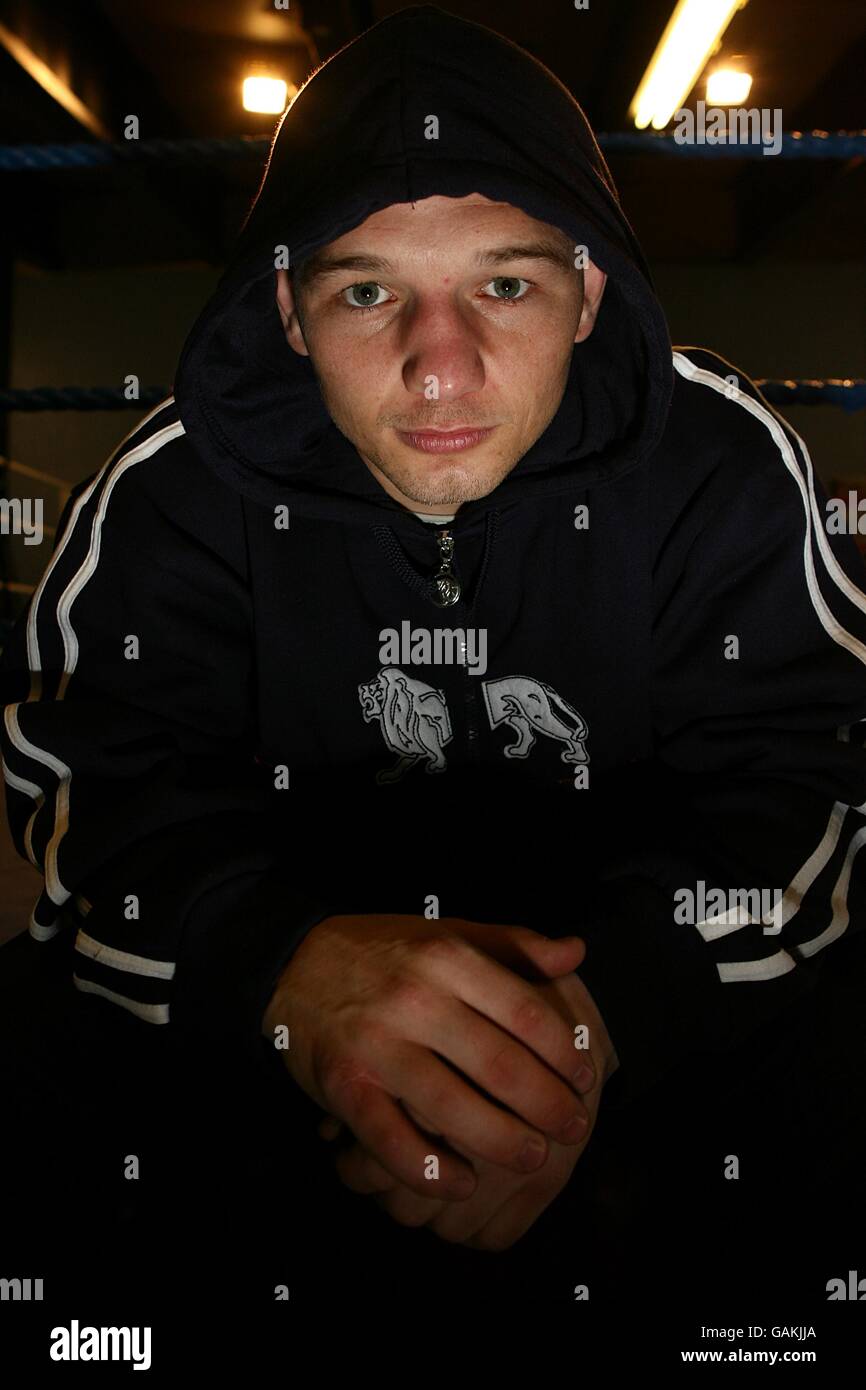 Boxing Gavin Rees Photocall Enzo Calzaghe's Newbridge Boxing Gym