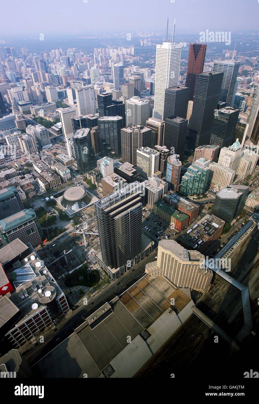 The view from the CN Tower in Toronto, Canada Stock Photo - Alamy