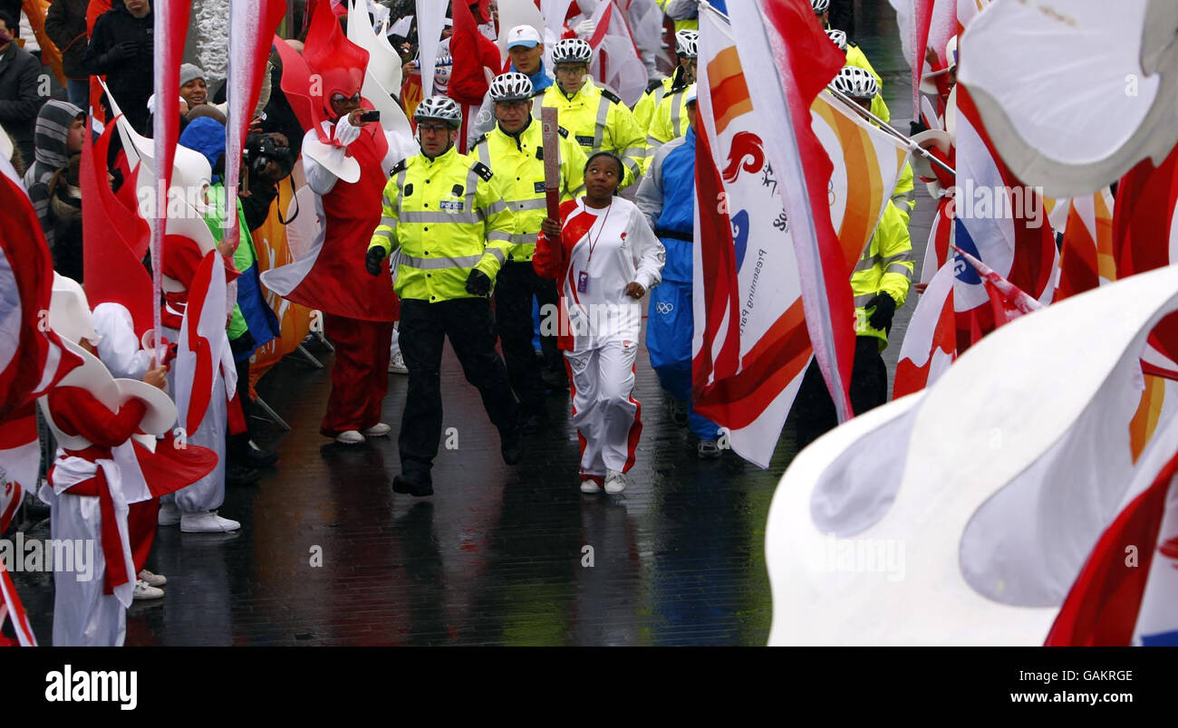 Beijing Olympics Torch Relay - London Stock Photo