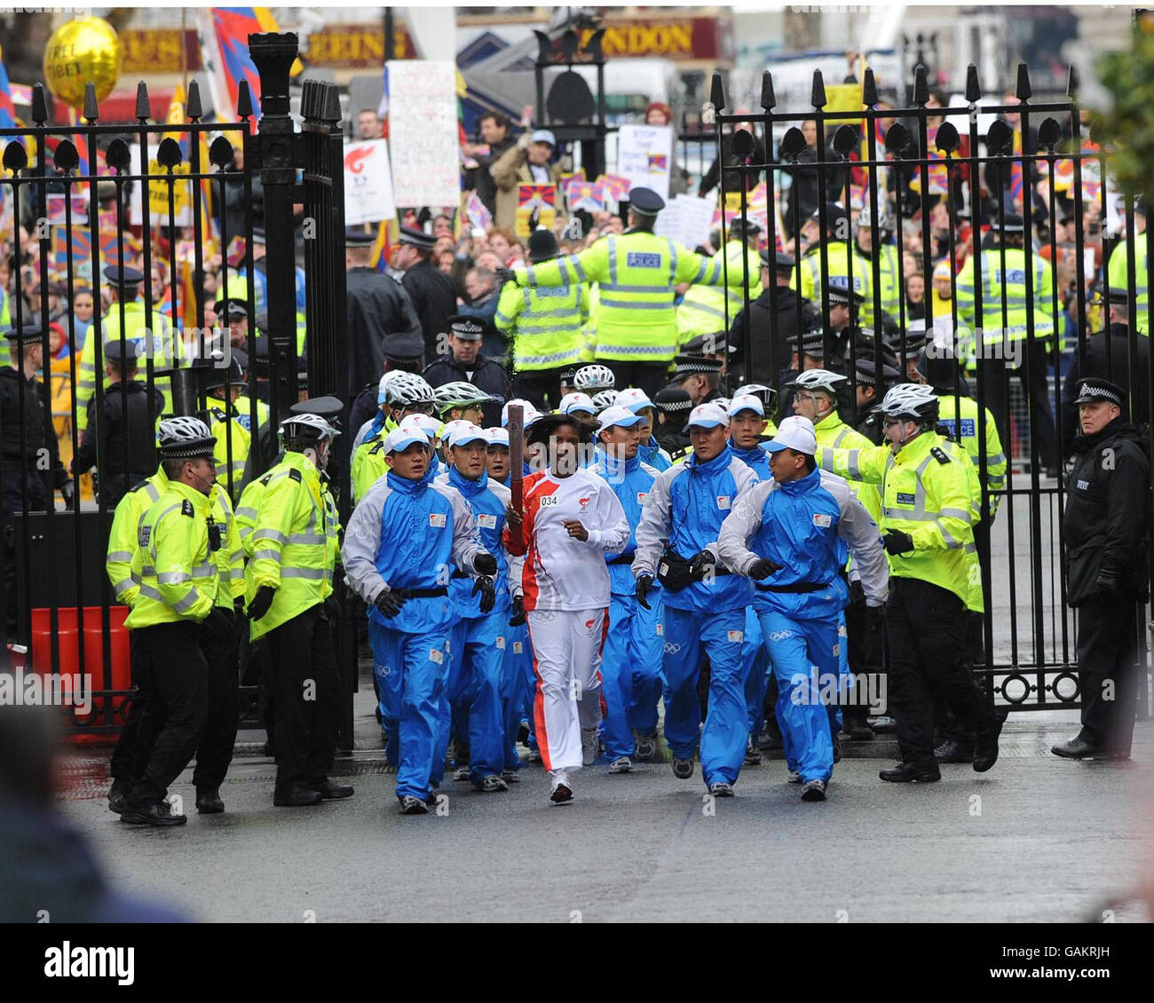 Beijing Olympics Torch Relay London Stock Photo Alamy