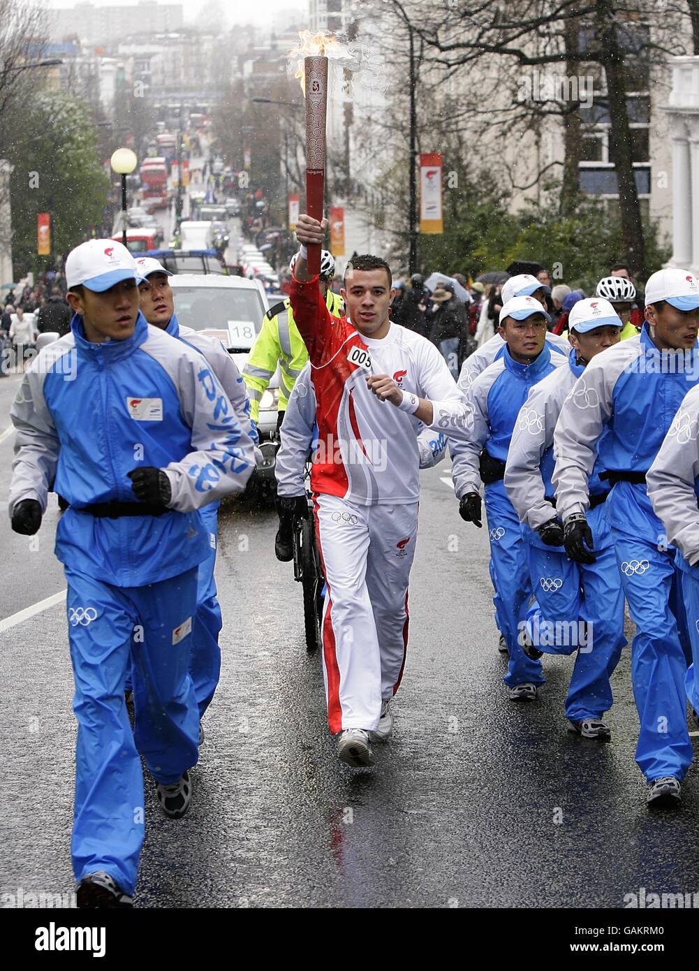 Beijing Olympics Torch Relay - London Stock Photo