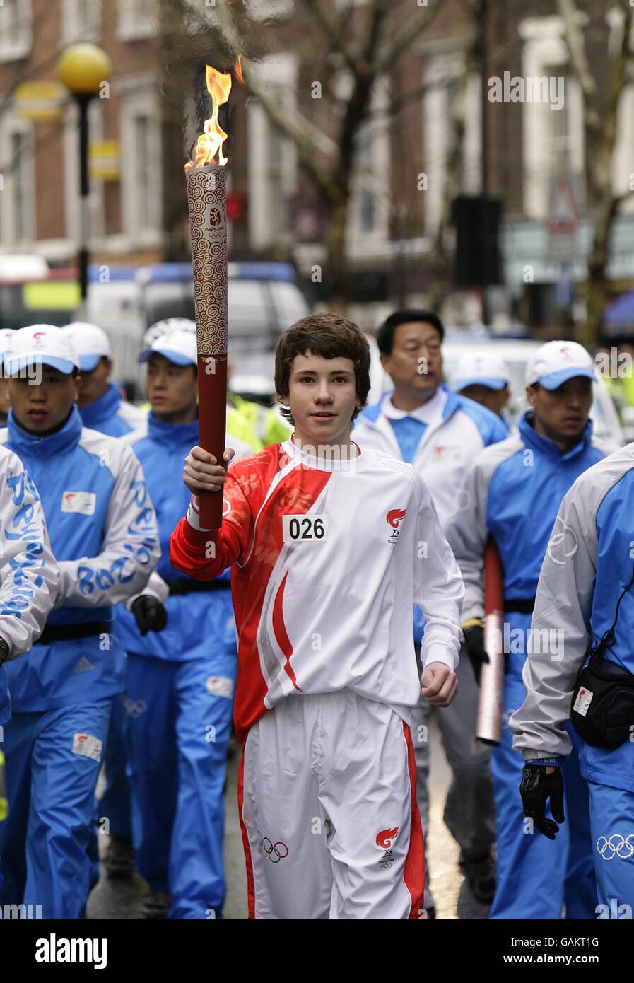 Beijing Olympics Torch Relay - London Stock Photo - Alamy