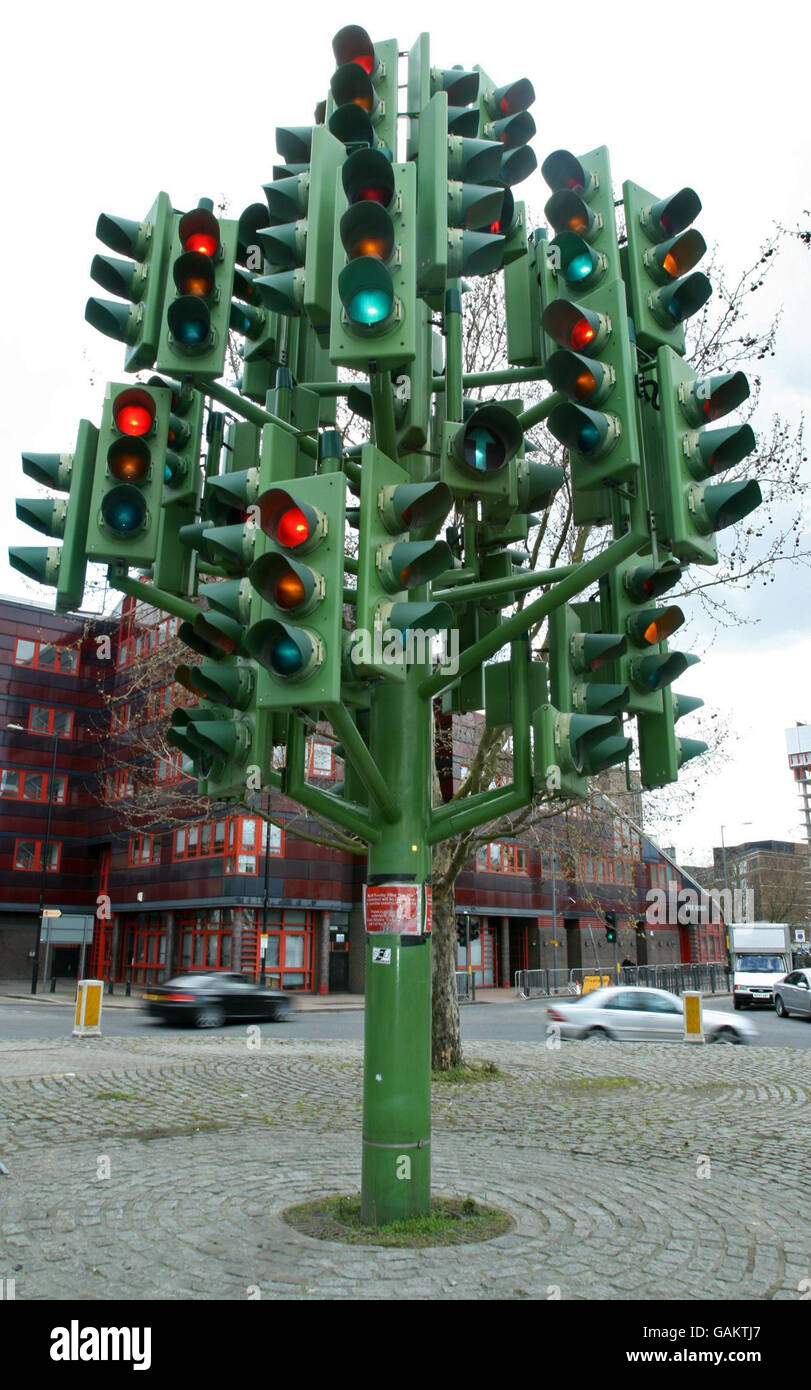 Traffic Light tree Stock Photo Alamy