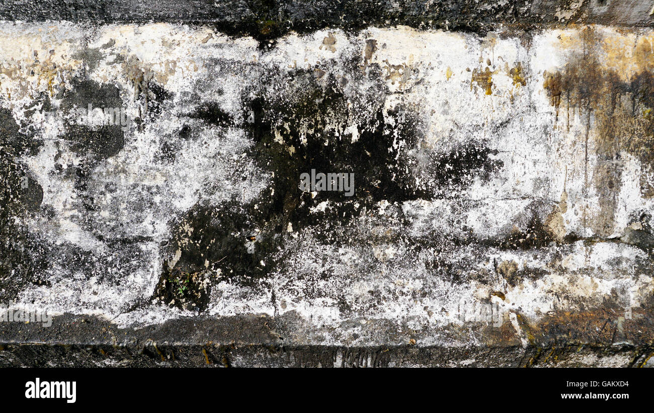 Grunge wall texture dirty and old condition in Thailand Stock Photo