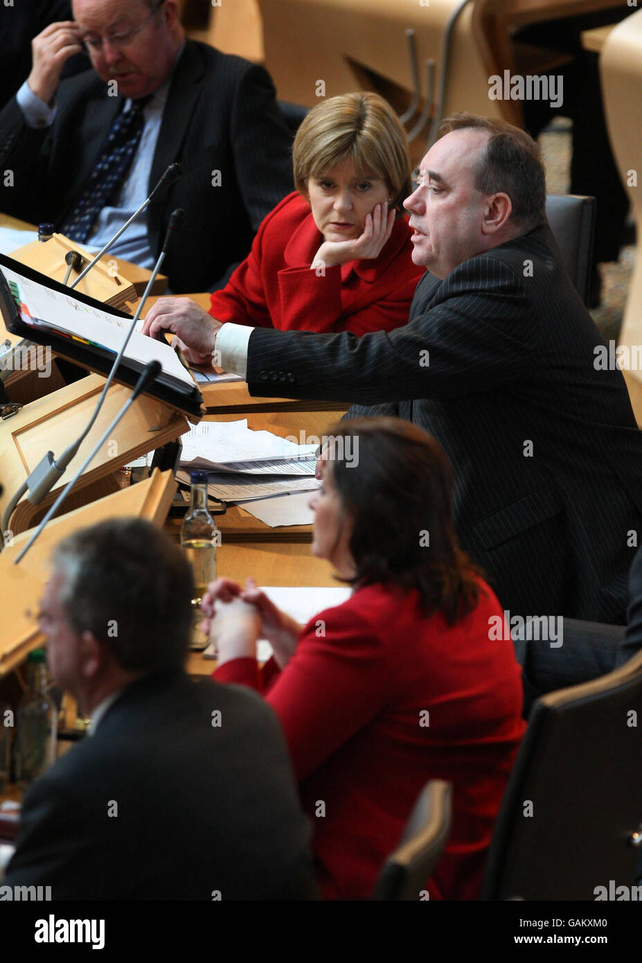 Scottish First Minister Alex Salmond during Question Time at the ...