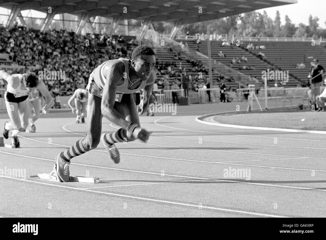 Athletics - 400 metre Hurdles - Crystal Palace Stock Photo