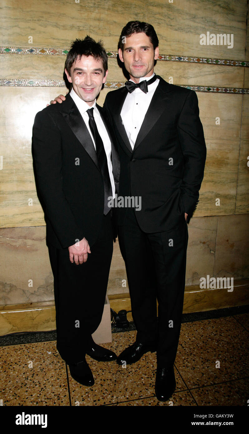 (L-R) Director Justin Chadwick and Eric Bana at the aftershow party for the film 'The Other Boleyn Girl', at The Criterion in Piccadilly, central London. Stock Photo