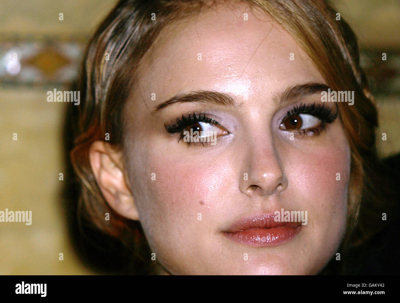 Natalie Portman at the aftershow party for the film 'The Other Boleyn Girl', at The Criterion in Piccadilly, central London. Stock Photo