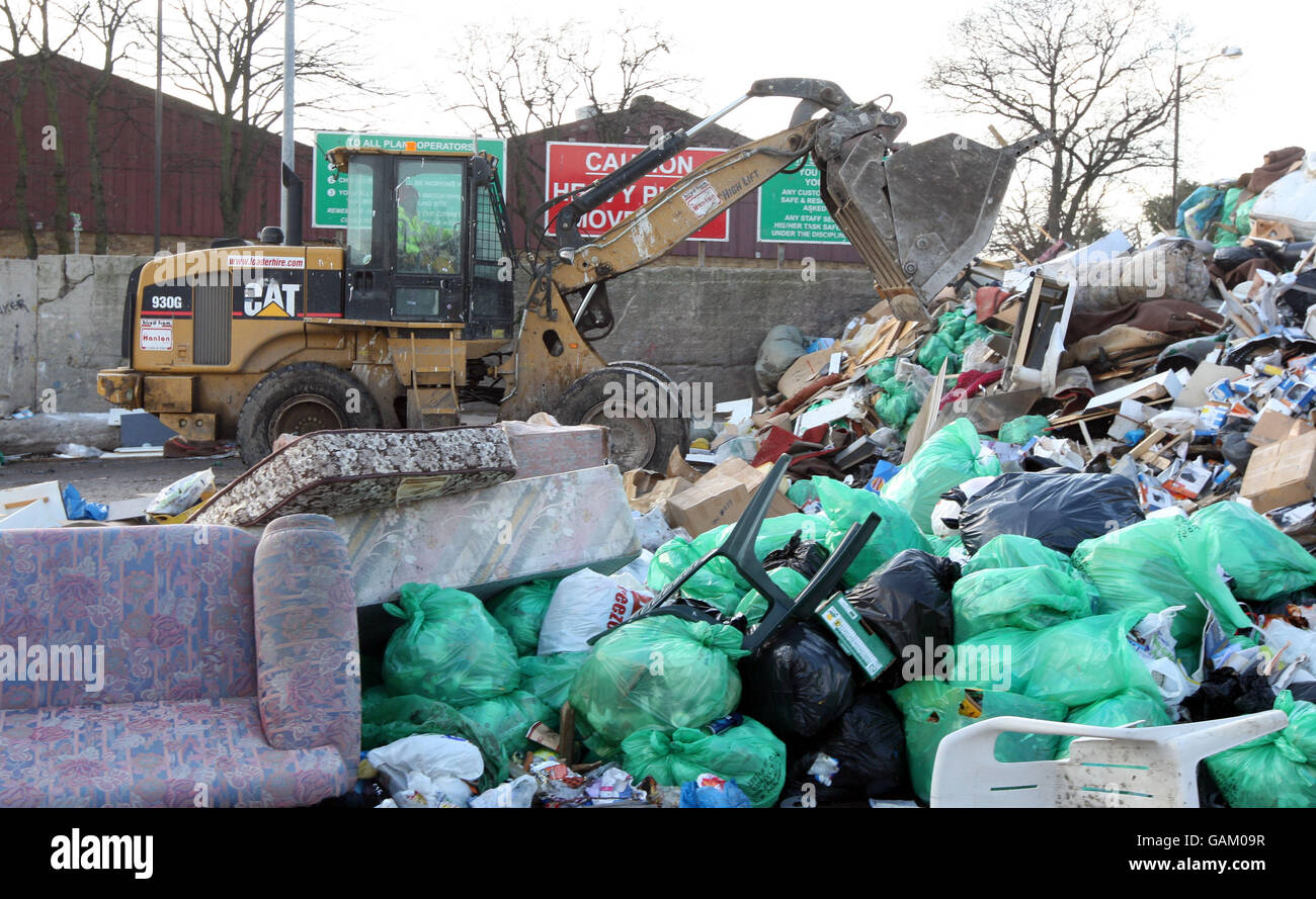 Generic picture of everyday rubbish and a storage depot in Feltham
