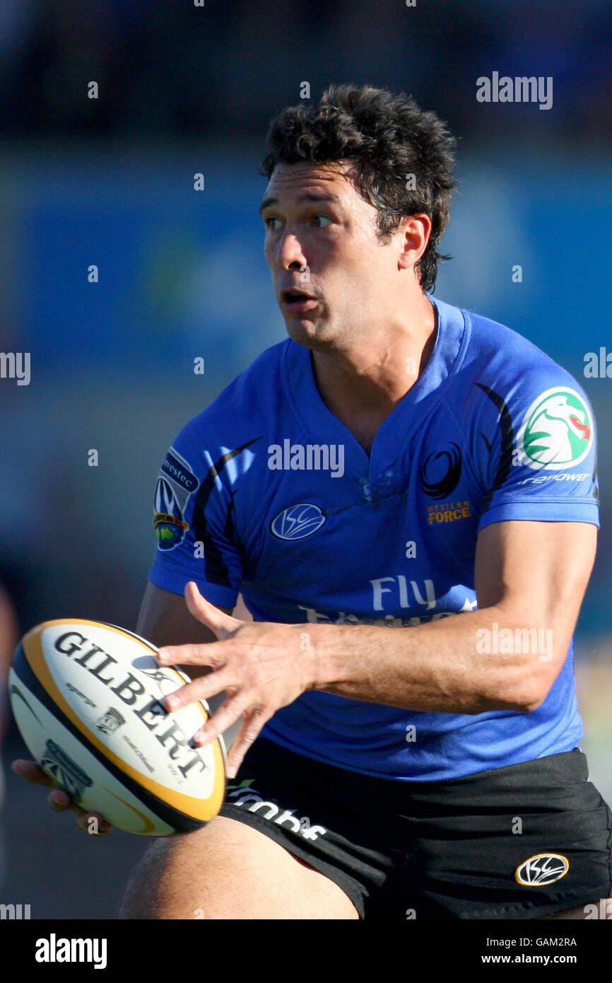 Rugby union investec super 14 western force crusaders subiaco oval hires stock photography and