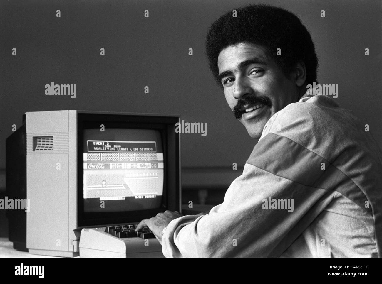 Decathlon World recordholder Daley Thompson at the Carlton Tower Hotel, where he saw for