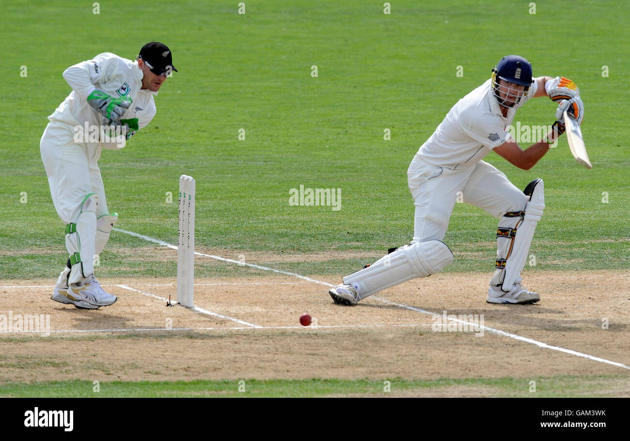 Cricket New Zealand v England 3rd Test 1st day Napier. England