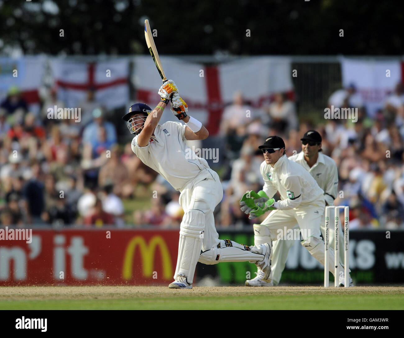 Cricket New Zealand v England 3rd Test 1st day Napier. England
