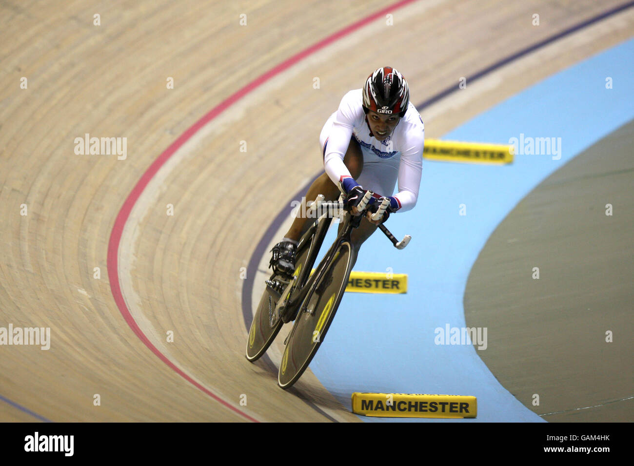 Cycling - UCI Track World Championships - Manchester Velodrome. Cuba's Lisandra Guerra Rodriguez wins the women's 500m time Trial Stock Photo
