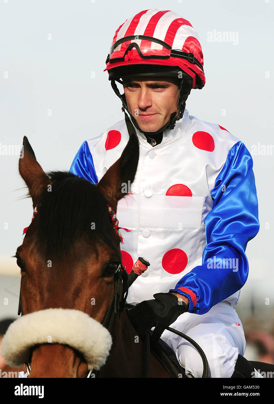 Jockey tom eaves at doncaster racecourse hires stock photography and