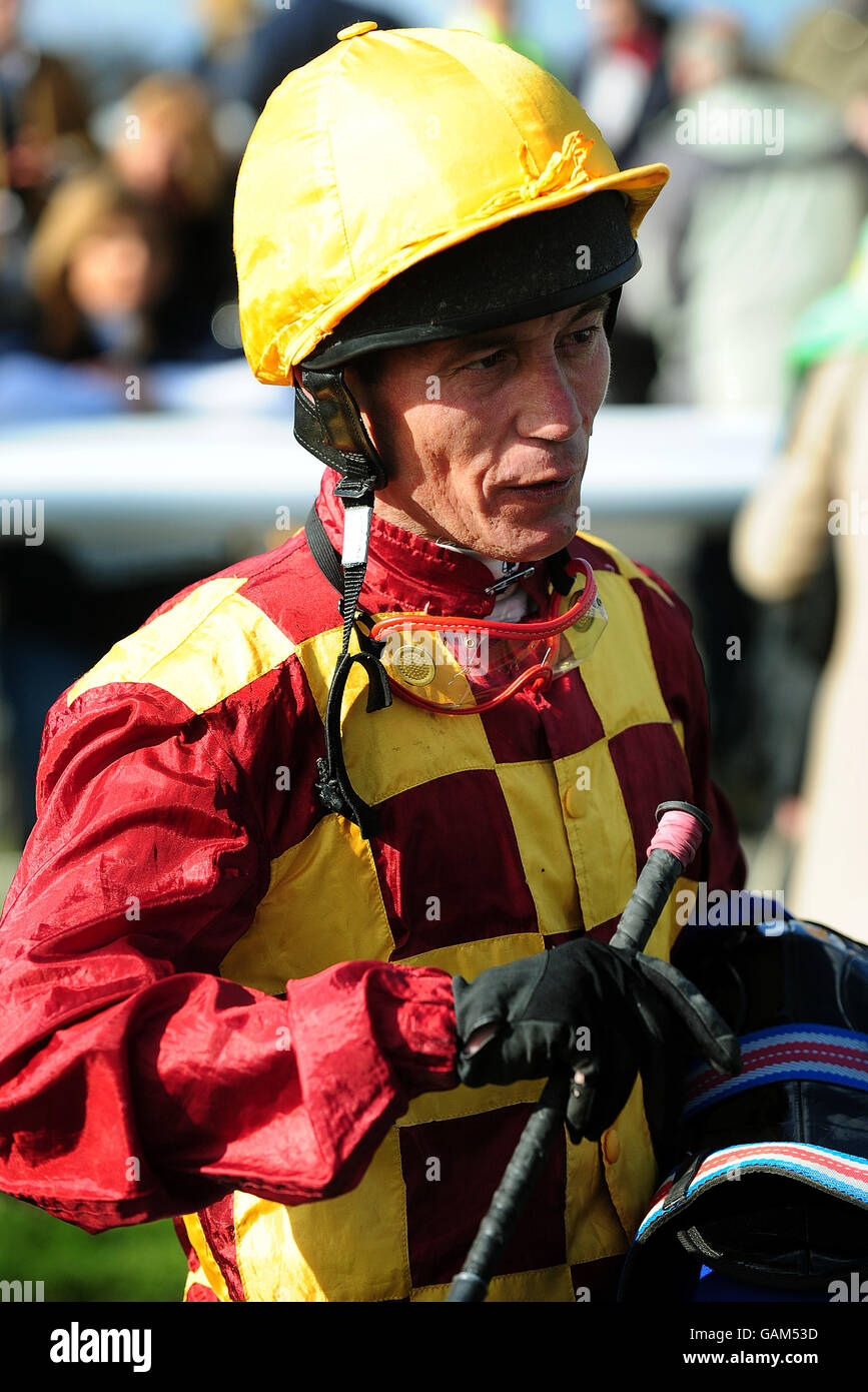 Jockey t williams at doncaster racecourse hires stock photography and