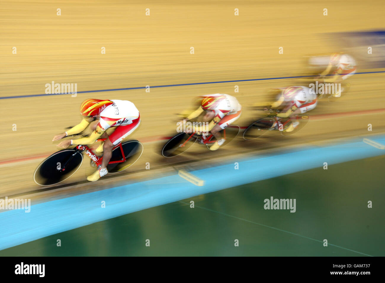 Cycling UCI Track World Championships Manchester Velodrome Stock