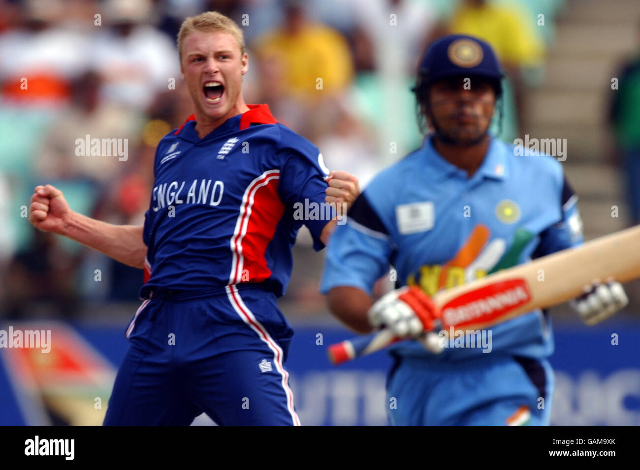 Cricket World Cup 2003 England v India Stock Photo Alamy