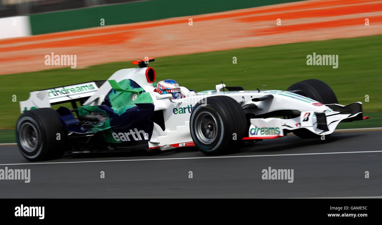 Formula One Motor Racing - Australian Grand Prix - Qualifying - Albert Park. Great Britain's Jenson Button during qualifying at Albert Park, Melbourne, Australia. Stock Photo