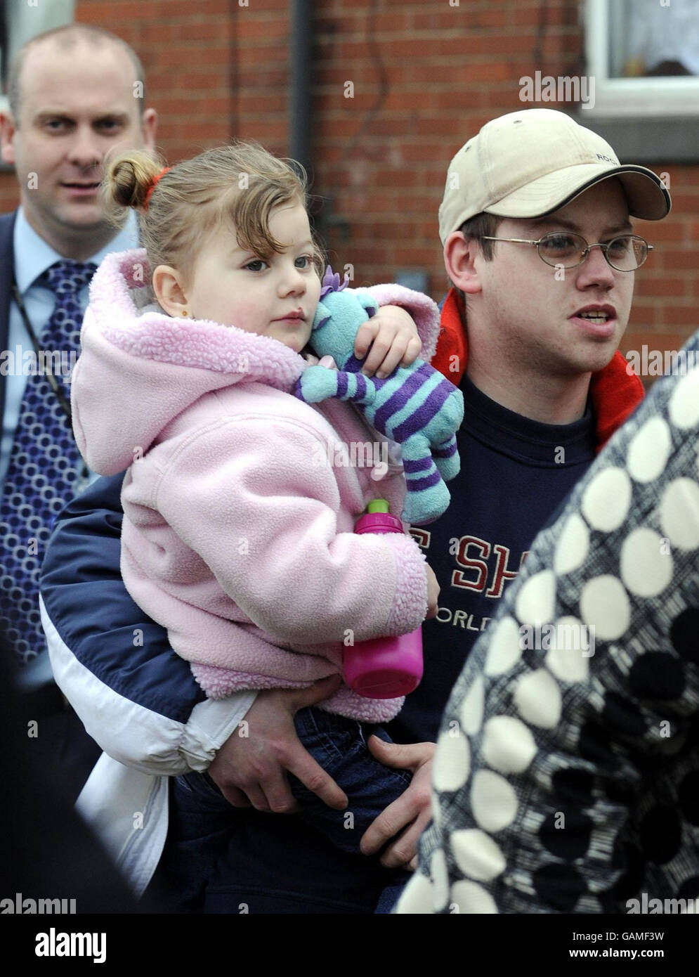 Shannon Matthew's stepfather Craig Meehan leaves his home in Moorside