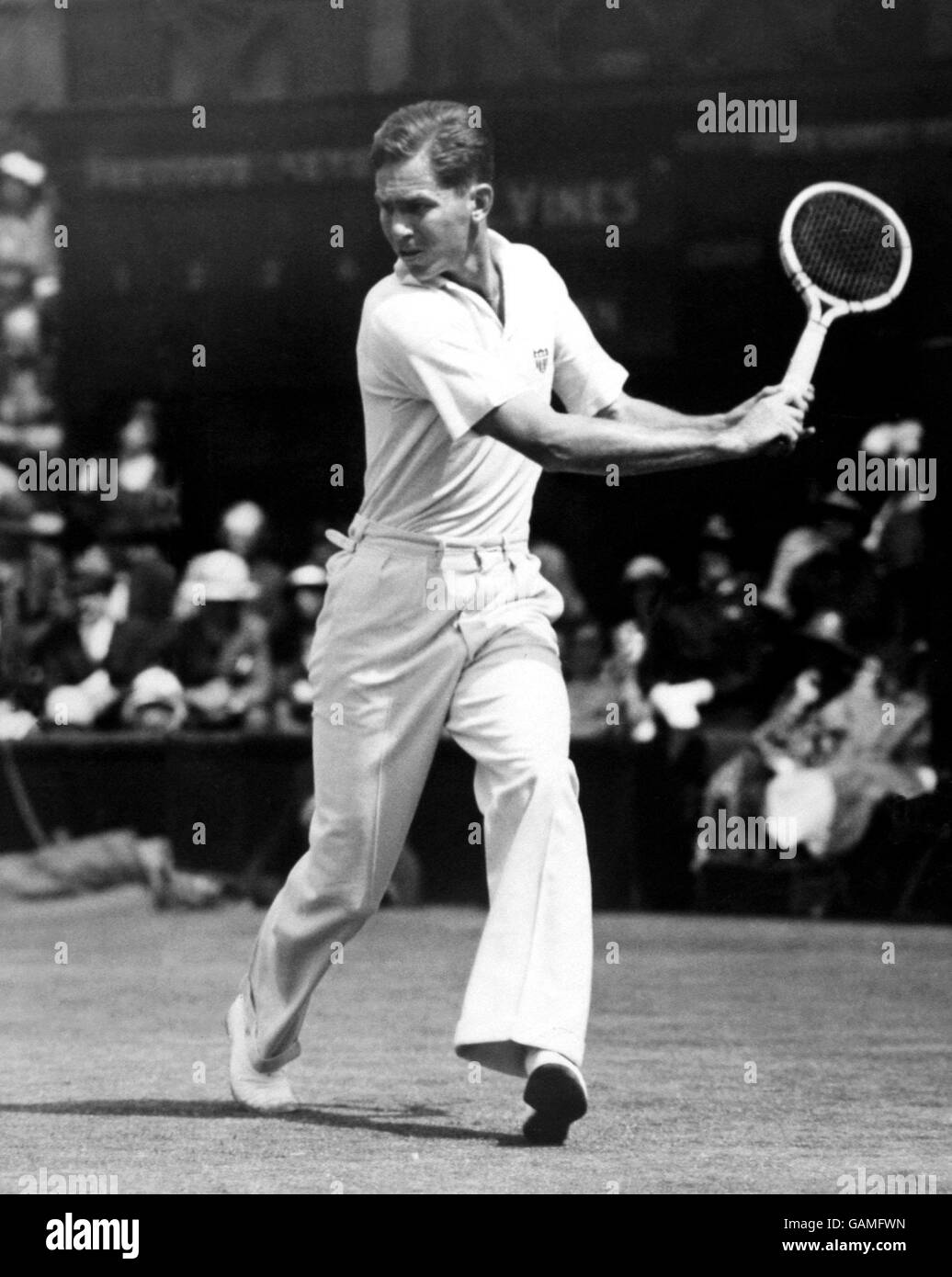 Tennis - Wimbledon Championships. Henry Ellsworth Vines Stock Photo