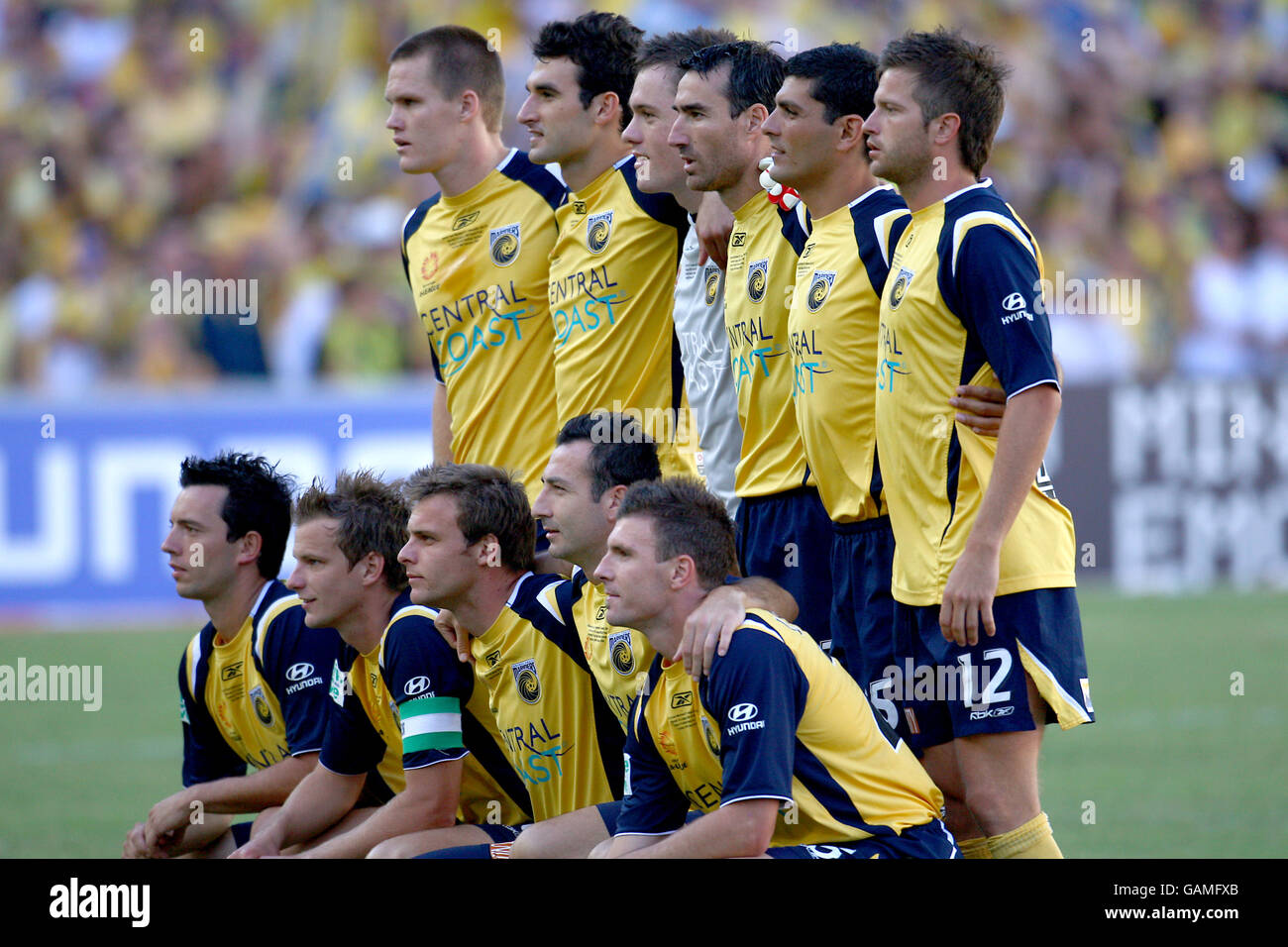 Newcastle united jets team group hires stock photography and images