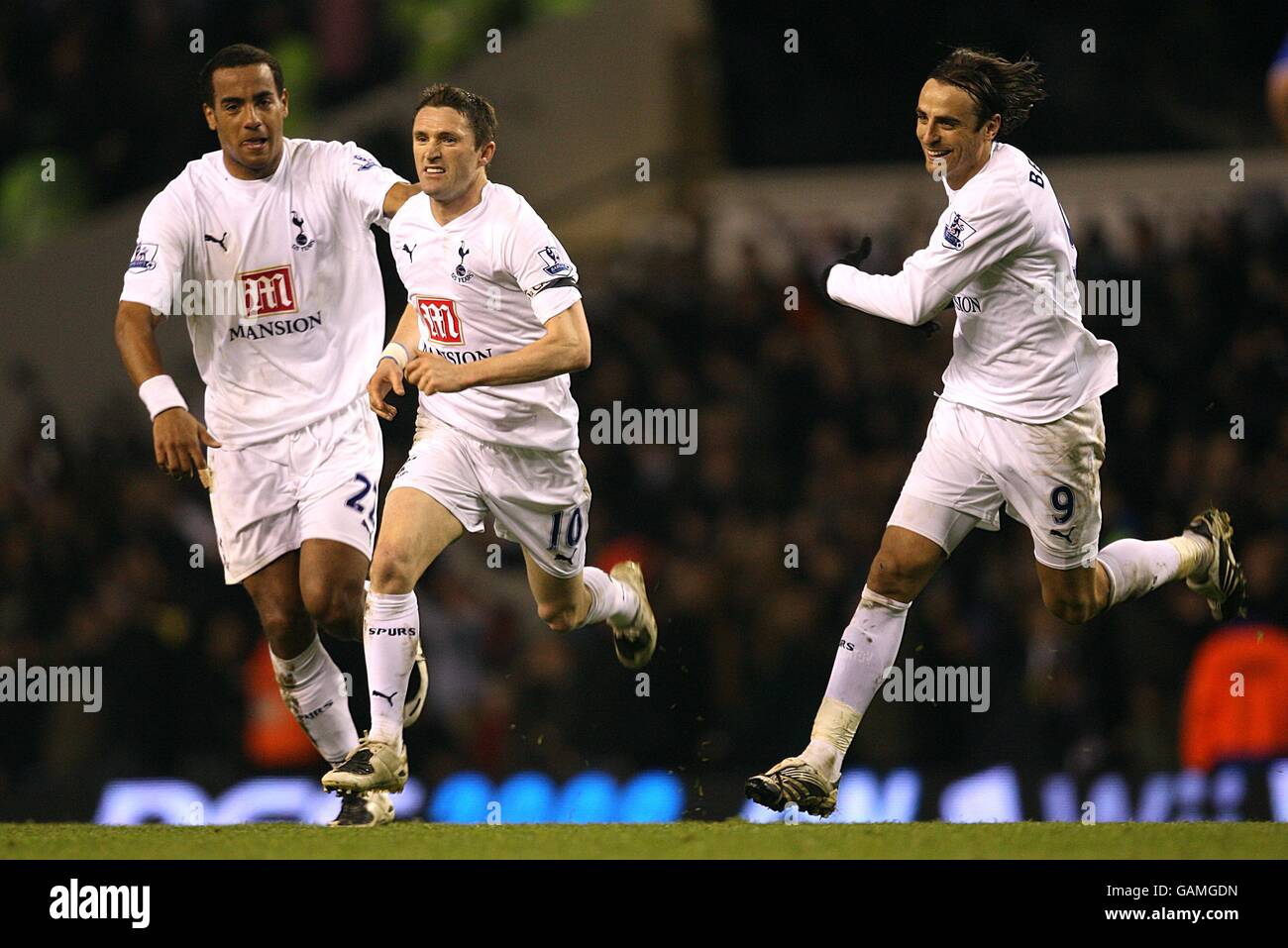 Tottenham Hotspur s Robbie Keane c Celebrates With Tom Huddlestone l tottenham-hotspur-s-robbie-keane-c-celebrates-with-tom-huddlestone-l