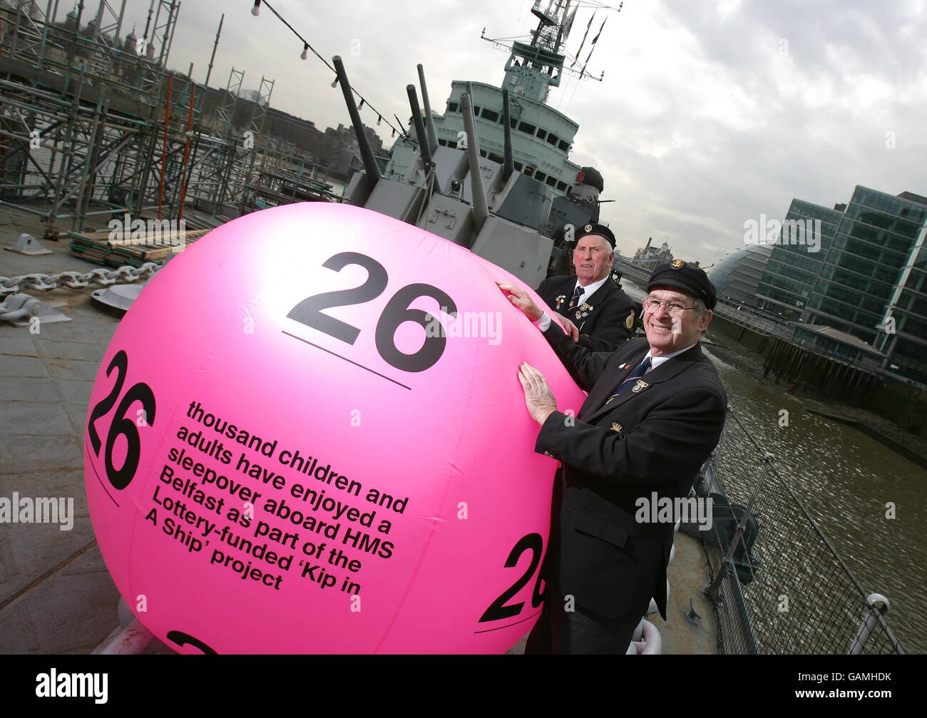 War veterans support National Lottery Good Causes Stock Photo