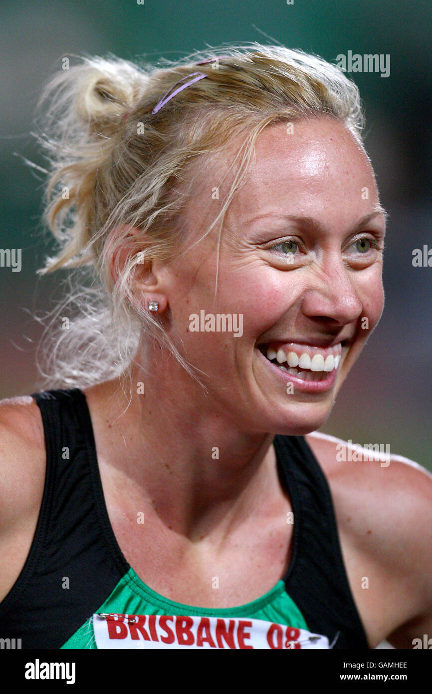 Athletics - 86th Australian Championships and Olympic Selection Trials - Queensland Sport & Athletics Centre. Tamsyn Lewis, women's 400m winner Stock Photo