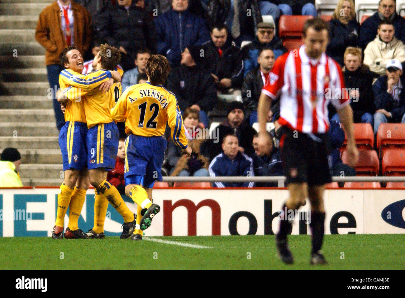 Southampton's James Beattie celebrates after scoring the winning goal