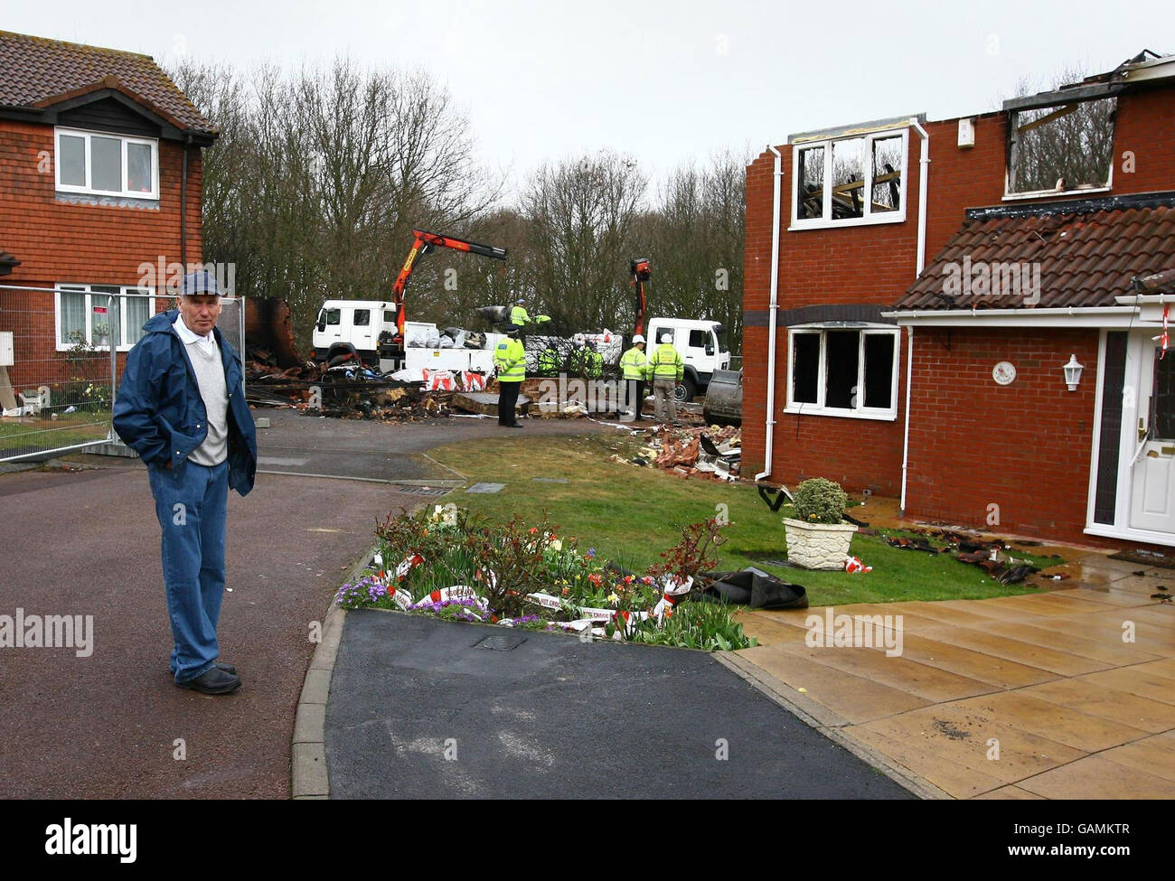 Edwin Harman visits the scene in Romsey Close, Farnborough, Kent, after