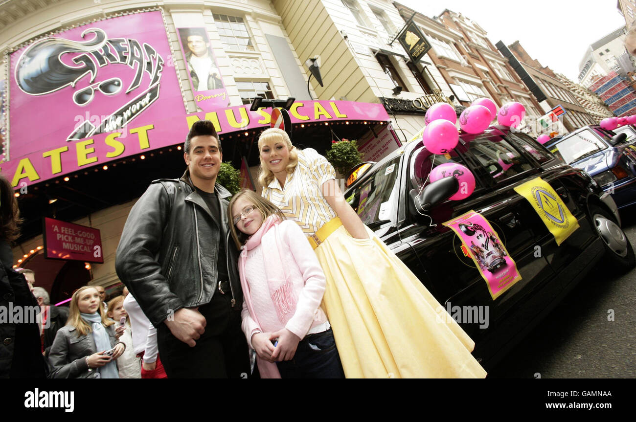 The lead roles of the musical Grease, Danny Bayne and Siobhan Dillon