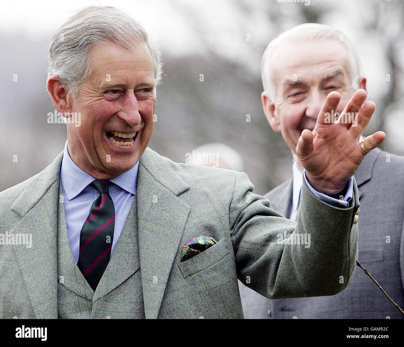 The Prince of Wales arrives to open Walkers Shortbread Head office at